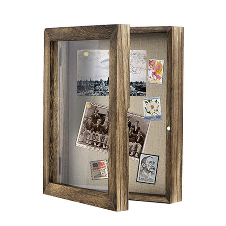 Shadow Box Frame 8x10 Shadow Box Display Case with Linen Back