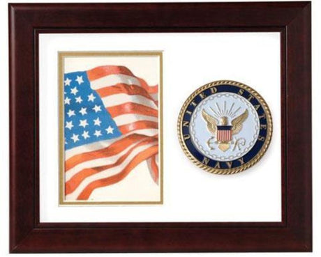 Flag Connections United States Navy Vertical Picture Frame., Flag Connections United States Navy Vertical Picture Frame, The Military Gift Store, Military AwardsCcase