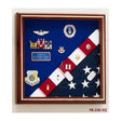 Military Award Medal Flag Display Combination - Cherry., , The Military Gift Store, Military Award And Medal Display Case (59)