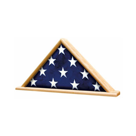 Memorial Flag Display Shadow Box - Oak Material. - The Military Gift Store