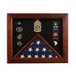 Military Flag medal display case, Mahogany wood for 3x5 flag available in blue or black., Military Flag medal display case, Mahogany wood for 3x5 flag., The Military Gift Store, Military Medals & Awards Display Cases (29)