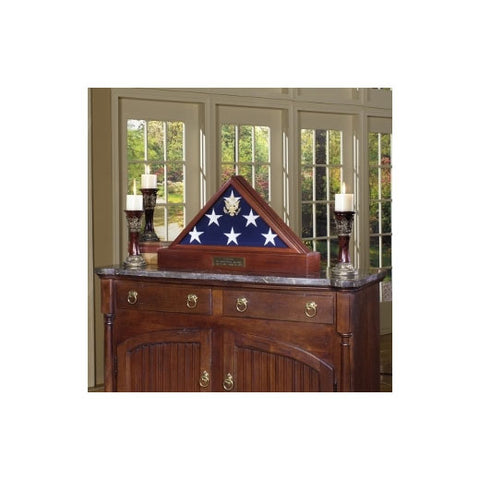 Burial Display case for flag - 3ft x 5ft American Flag or 5ft x 9.5ft Flag, American Burial Flag. - The Military Gift Store