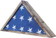 Rustic Flag Case - Military Flag Display Case for 9.5 x 5 American Veteran Burial Flag Folded