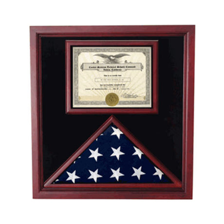 Flag and Certificate Case, Flag Display Cases With Certificate - Fit 5' x 8' Burial Flag., Flag and Certificate Case, Flag Display Cases With Certificate., The Military Gift Store, Flag Display cases (71)