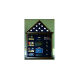 Flag and Medal Display cases, Flag and Badge display cases - Oak, , The Military Gift Store, Flag and Medal Display Cases