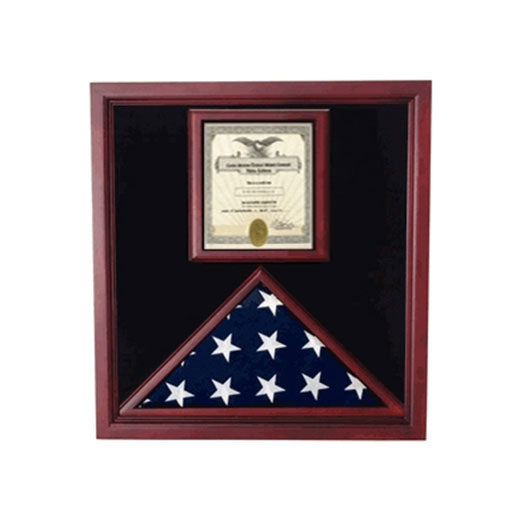 Award and flag display case display Case - Fit 5' x 9.5' Flag., , The Military Gift Store, Awards Display Cases, Awards Display Frames (62)