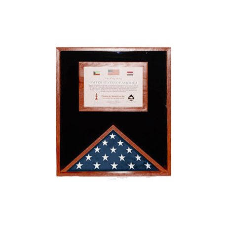 Flag and Document Case for 5ft x 9.5ft US Made - Fit 5' x 9.5' Casket Flag.
