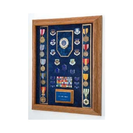 Military shadow box, American made military shadow boxes - Walnut. - The Military Gift Store