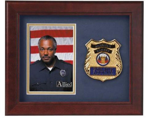 Flag Connections Police Officer Vertical Picture Frame. - The Military Gift Store