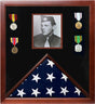 Photo Flag and Medal Display Case, Flag and Photo Frame 5" x 9.5". - The Military Gift Store