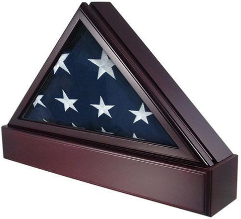Flag Connections Officers Flag Display Case for 5ft x 9.5ft Flag and Optional Pedestal