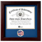Flag Connections US American Flag Certificate of Achievement Picture Frame with Medallion., US American Flag Certificate of Achievement Picture Frame, The Military Gift Store, Picture Frame