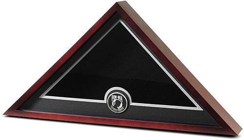 Flag Connections US Flag Display Case with POW/MIA Medallion - No Flag - The Military Gift Store