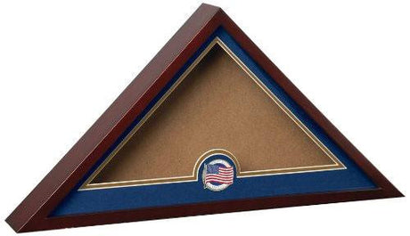 Flag Connections US Patriotic Internment Burial Flag Display Case with American Flag Medallion