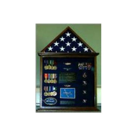 Flag and Medal Display cases, Flag and Badge display cases - Fit 5' x 9.5' Casket Flag.