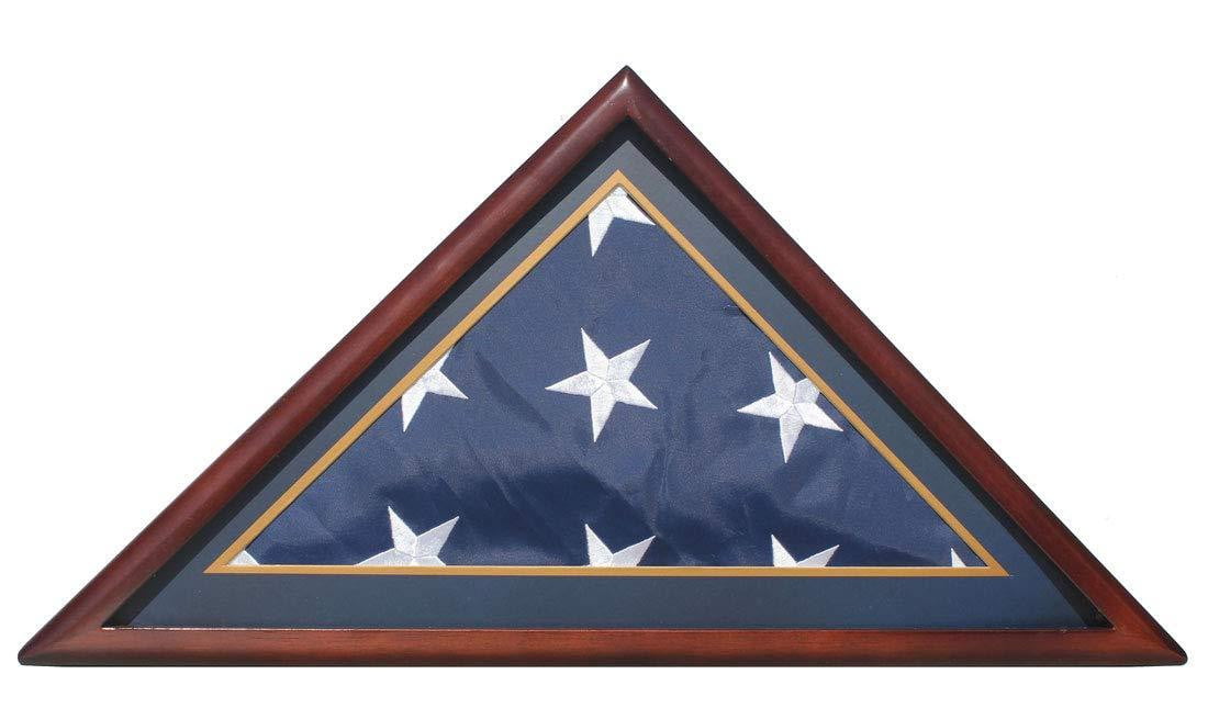 Memorial/Burial Flag Display Case Stand Holder 5'X9.5' - The Military Gift Store