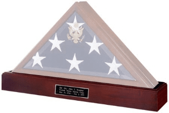 Military Base for Display Case Shadow Box - solid cherry - Base only !!!, , The Military Gift Store, Burial Flag Display Cases fit 5ft X 9.5ft Flags (31)