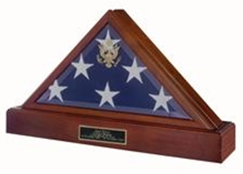 Burial Flag and Pedestal Display Case - 5'x8', , The Military Gift Store, Army Flag Display Cases (64)