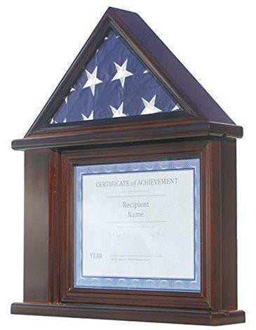 Flag Connections Flag Display Case Certificate & Document Holder Frame