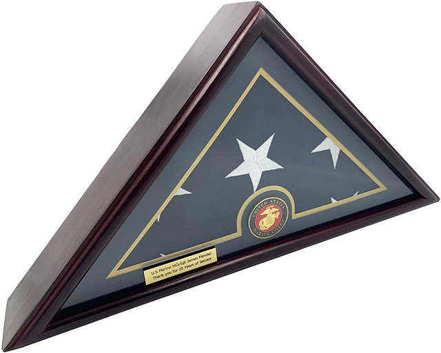 5x9 Burial/Funeral/Veteran Flag Elegant Display Case