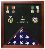 Military Flag and Medal Display Case Shadow Box, Medal display case, , The Military Gift Store, Air Force flag display cases, Air force Retirement Shadow Boxes (61)