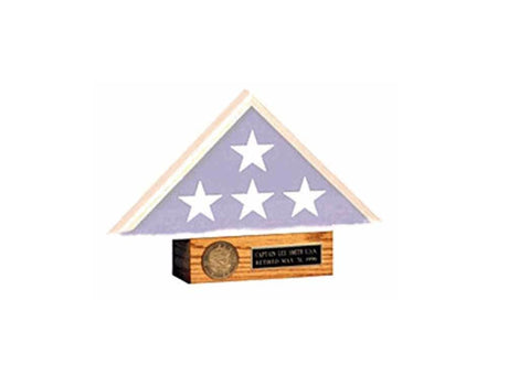 Flag Connections Oak Pedestal for flag case, flag case Pedestals, , The Military Gift Store, American Flag Frames (43)