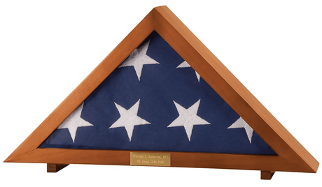 Personalized Display Case for Veterans Burial Flag, , The Military Gift Store, Burial Flag Case