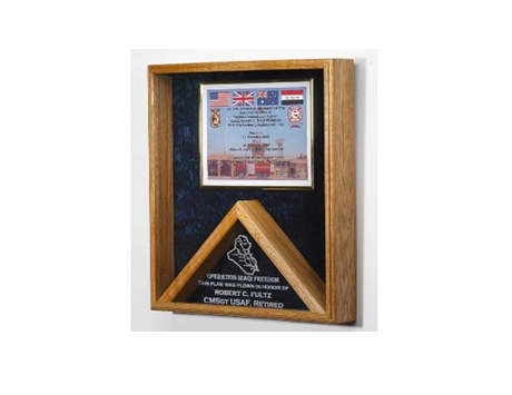 Flag case, Shadow Box - Oak, , The Military Gift Store, American Flag Frames (43)