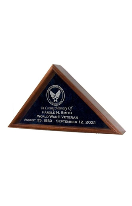 Ceremonial Casket Flag Cases, Casket Flag Case - Engraved Emblem, , The Military Gift Store, American Flag Frames (43)