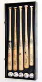 5 Baseball Bat Display Case Cabinet Holder Wall Rack w/98% UV Protection - Lockable, 5 Baseball Bat Display Case Cabinet Holder Wall Rack, The Military Gift Store, Display Case Accessories