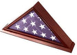 5x9 Burial/Funeral/Veteran Flag Elegant Display Case with Base, Solid Wood, Cherry Finish, 5x9 Burial/Funeral/Veteran Flag Elegant Display Case with Base, The Military Gift Store, 5' X 9' Flag Case