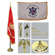 Army 4ft x 6ft Flag, Telescoping Flagpole, Base/Tassel
