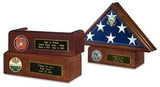 Veteran Flag Case and Pedestal With Medallion, Flag Display Case for Coffin flag, Veteran Flag Case and Pedestal With Medallion, Flag Display Case, The Military Gift Store, Flag And Pedestal Display Cases