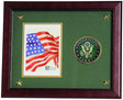 Flag Connections United States Army Vertical Picture Frame with Medallion and Stars.