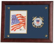 Flag Connections United States Coast Guard Vertical Picture Frame with Medallion and Stars