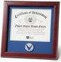US Aim High Air Force Certificate of Achievement Frame with Medallion - 8 x 10 inch.