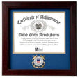 US Coast Guard Certificate of Achievement Frame With Medallion (8 x 10 inch)