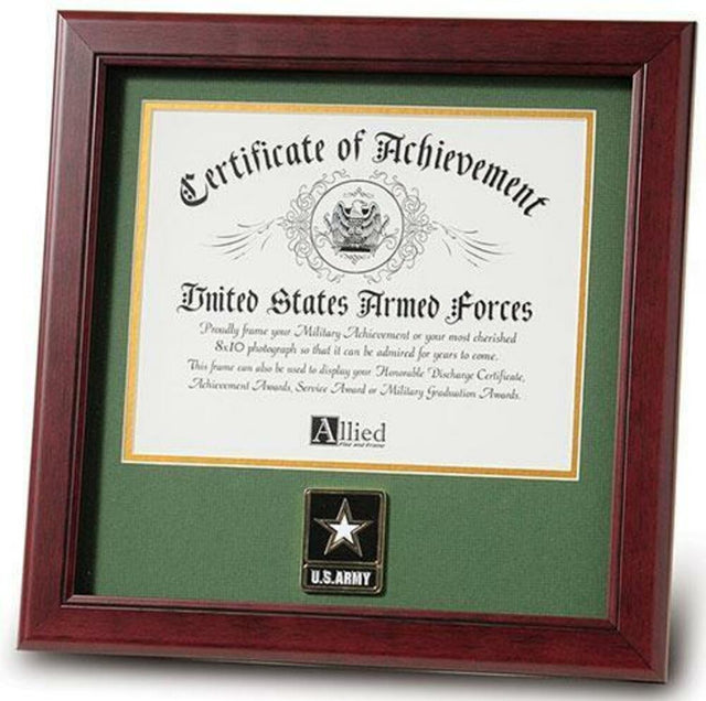 Flag Connections United States Go Army Certificate of Achievement Frame with Medallion (8 x 10 inch)
