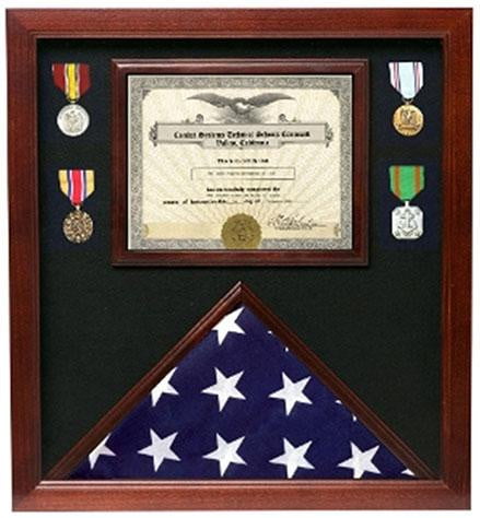 Veterans Made Flag Document Case American Flags heirlooms in a lesser quality case 3' x 5'
