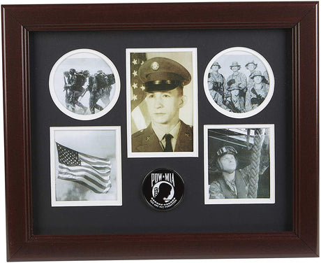 POW/MIA Medallion 5 Picture Collage Frame - The Military Gift Store