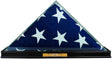Perfect Cases All Glass Flag Display Case for 9.5' X 5' Flag with Engraving (Black)., Perfect Cases All Glass Flag Display Case for 9.5' X 5' Flag, The Military Gift Store, Glass display case