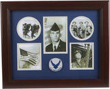 The Military Gift  Store Products Frame Aim High Air Force Medallion 5 Picture Collage Frame.