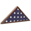 Military Shadow Box 5X9' Flag Display Case, Solid wood