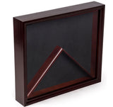 Flag Display Case with Glass Front and Medal Box, Velvet Backing – Mahogany, Flag Display Case with Glass Front and Medal Box, Velvet Backing, The Military Gift Store, American Flag Frames (43)