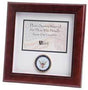 U.S. Navy Medallion Landscape Picture Frame, Mahogany Made