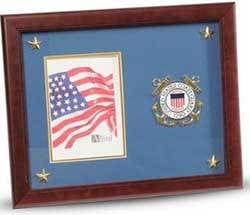 U.S. Coast Guard Medallion Picture Frame with Stars