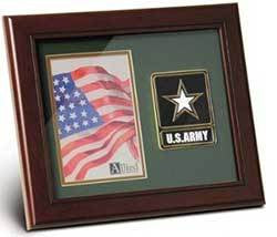 Army Medallion Portrait Picture Frame, Army Picture Frame