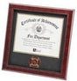 Firefighter Medallion Certificate Frame, mahogany made, , The Military Gift Store, Picture Frame