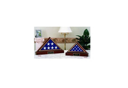 American Made Flag And Pedestal Display case for 5ft x 8 ft American flag