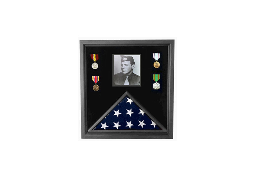 5ft x 8ft American flag and photo display case for large American flag and photos, 5ft x 8ft American flag and photo display case for large American flag, The Military Gift Store, American Flag Frames (43)